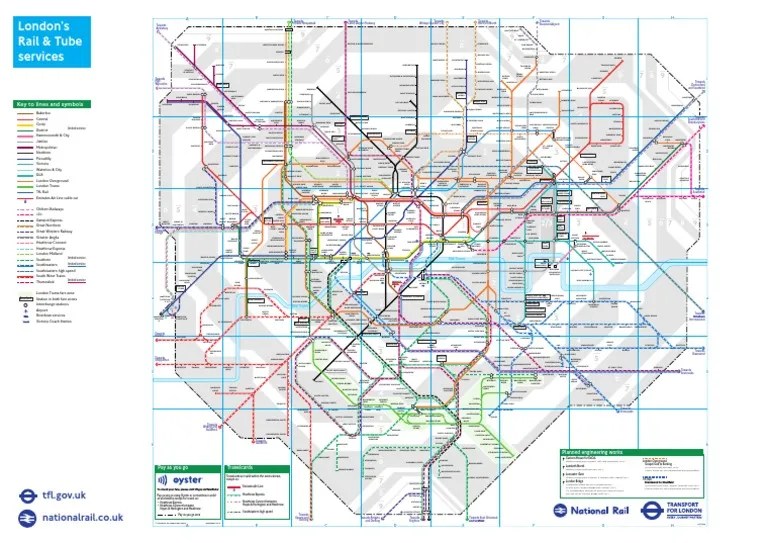 London Rail Map Pdf londonrailandtubeservicesmap.pdf Rapid Transit Transport