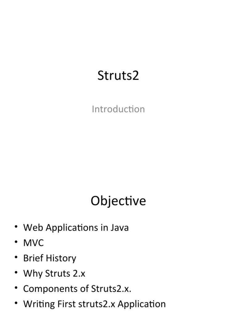 Struts 2 PDF World Wide  ModelViewController