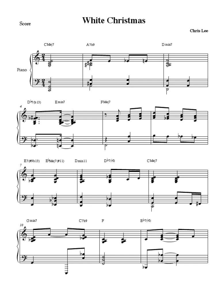White christmas piano solo.pdf Échecs