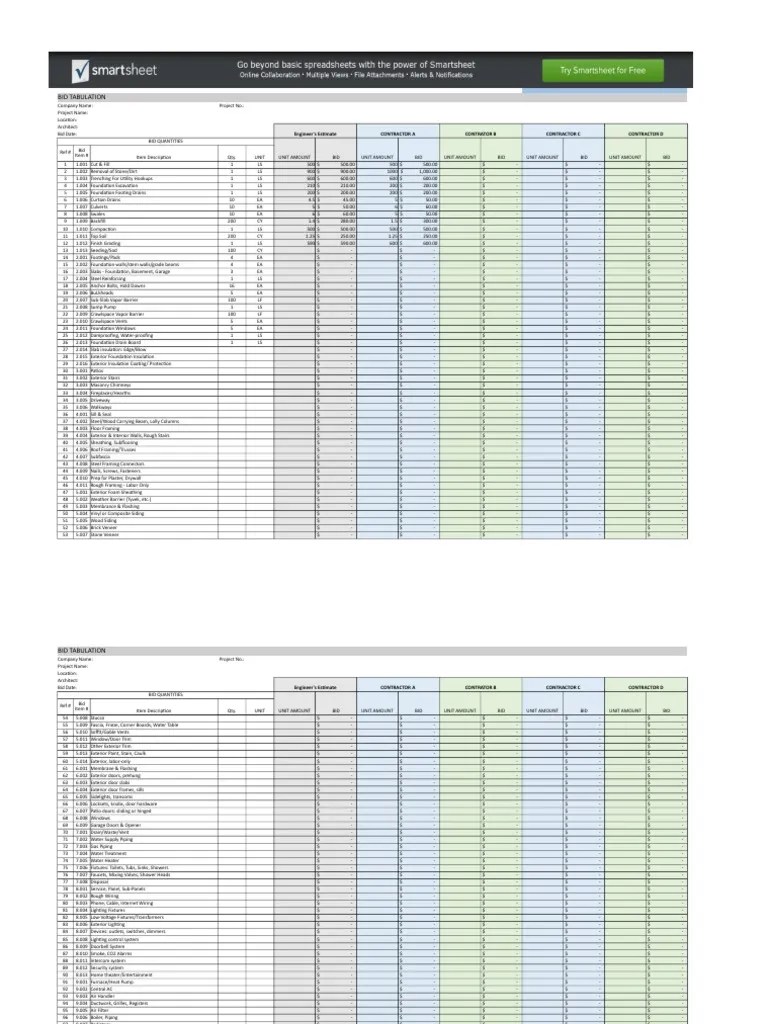 excelconstructionprojectmanagementtemplatesbidtabulationtemplate