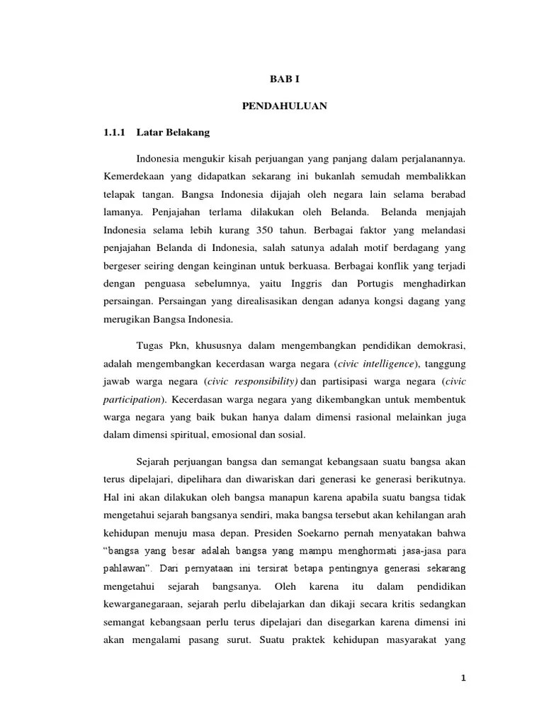 Sejarah Perjuangan Bangsa Indonesia Dan Semangat Kebangsaan | PDF