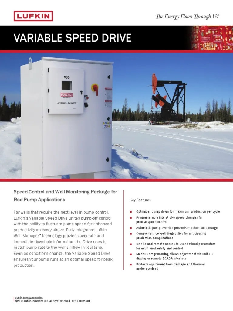 Lufkin VSD Brochure PDF Pump Electricity
