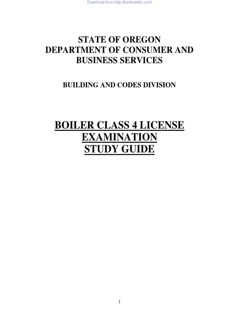 Boiler License Exam Guide PDF Boiler Valve
