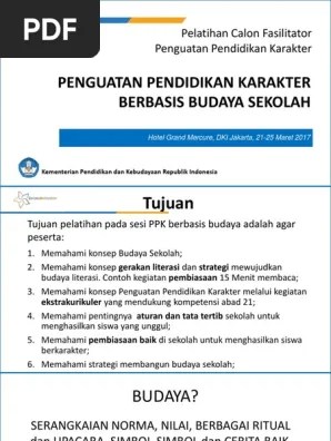 PPK Berbasis Budaya Sekolah | PDF