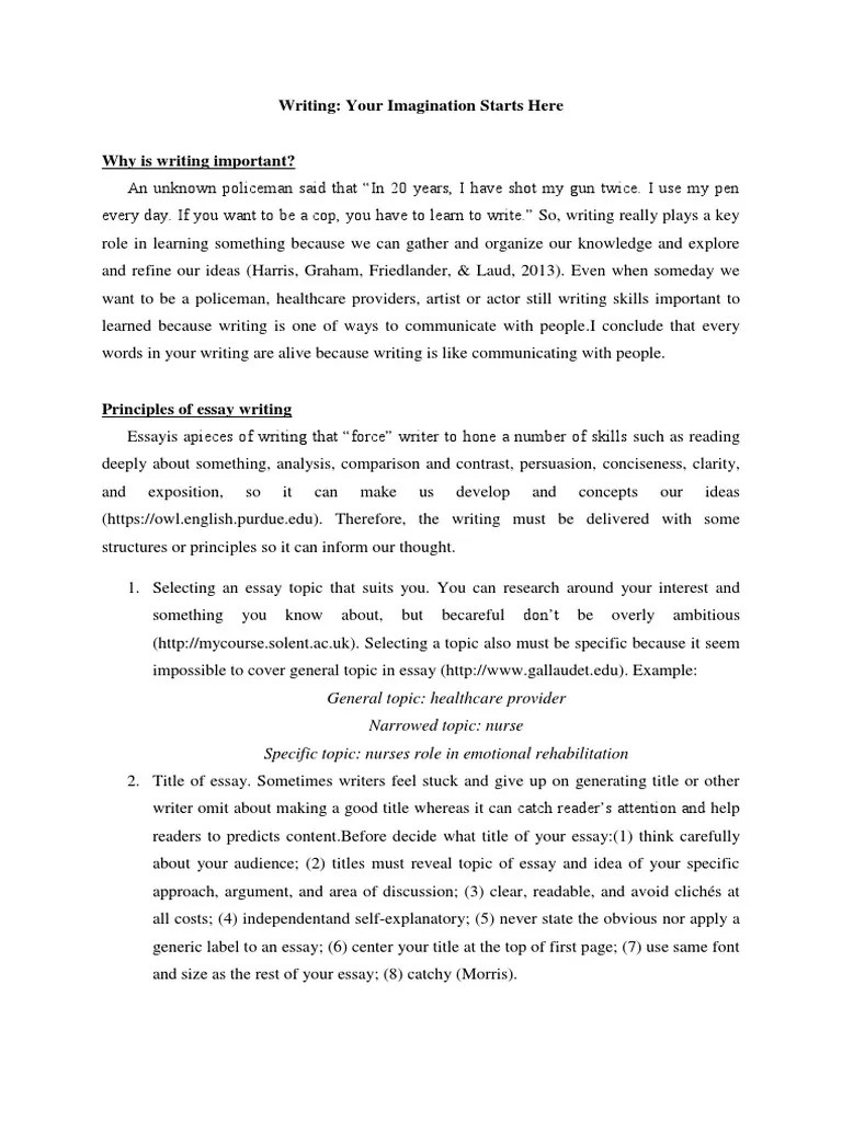 How to Develop Your Writing Skills Essays Argument