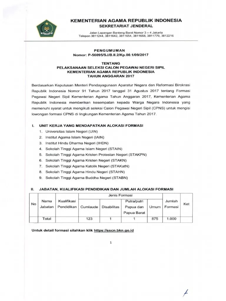 PENGUMUMAN CPNS KEMENAG 2017.pdf