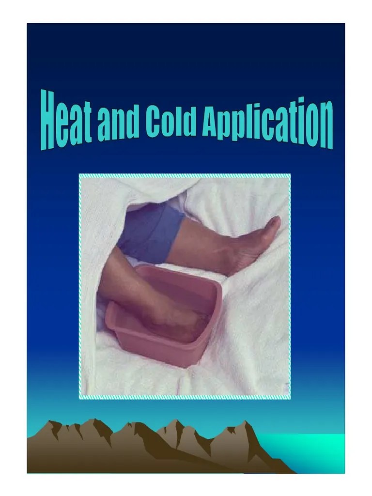 Heat and Cold Application2012 PDF Edema Vasodilation