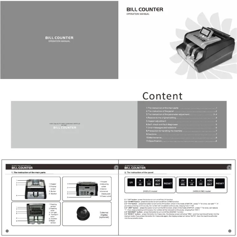 Manual Bill Counter PDF | PDF