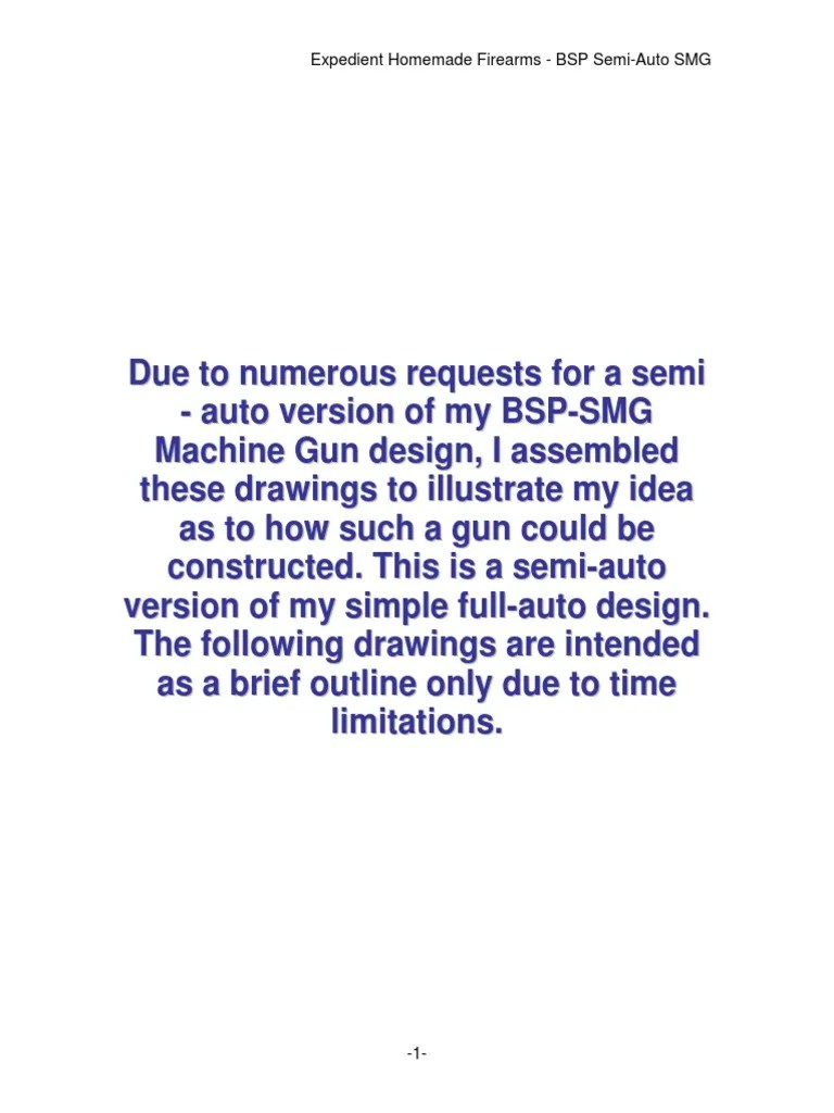 BSP SemiAuto Plans by The Home Gunsmith PDF