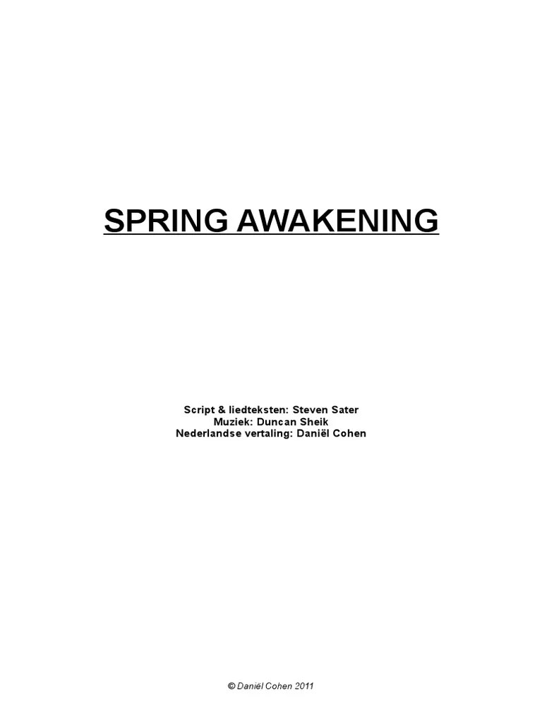 Script Spring Awakening NL PDF