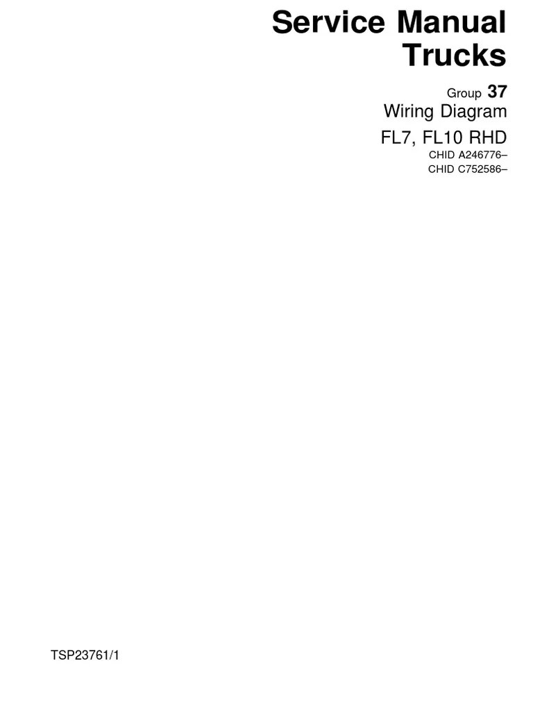 2TSP23761-Wiring Diagram FL7, FL10 RHD PDF | PDF