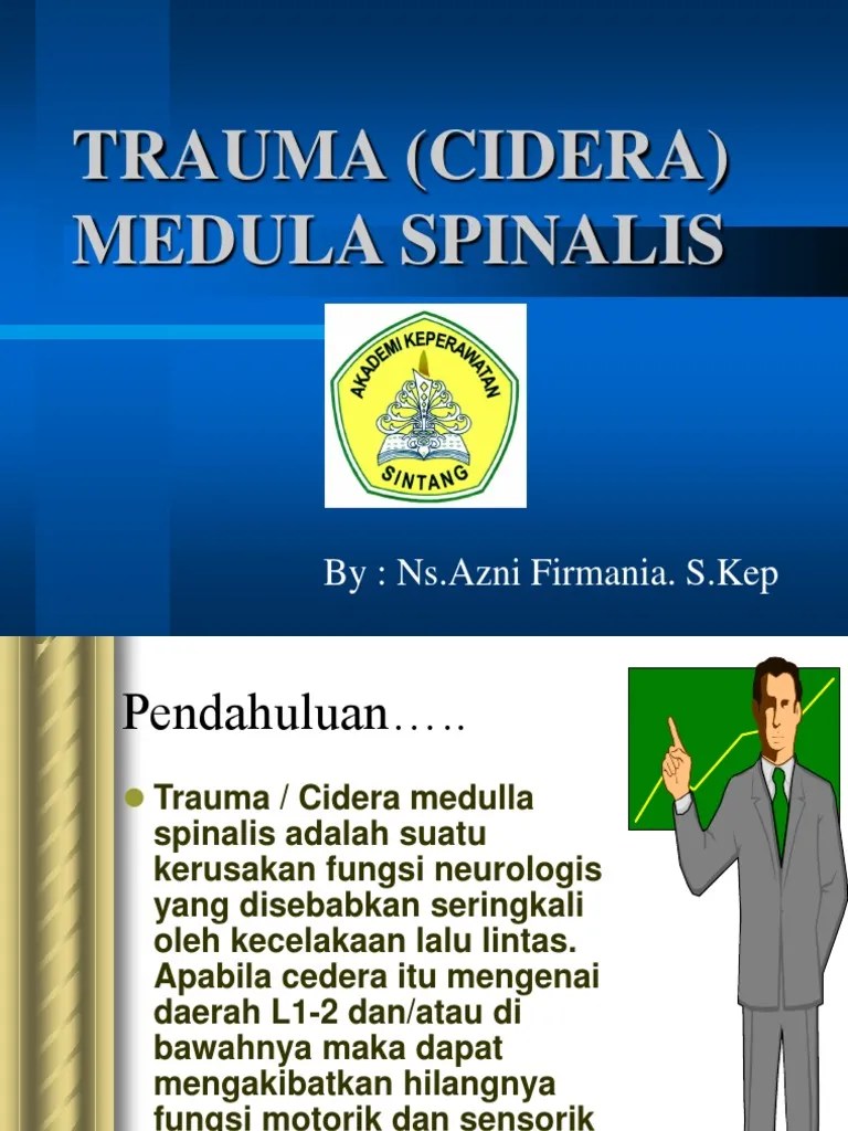 TRAUMA MEDULA SPINALIS.ppt