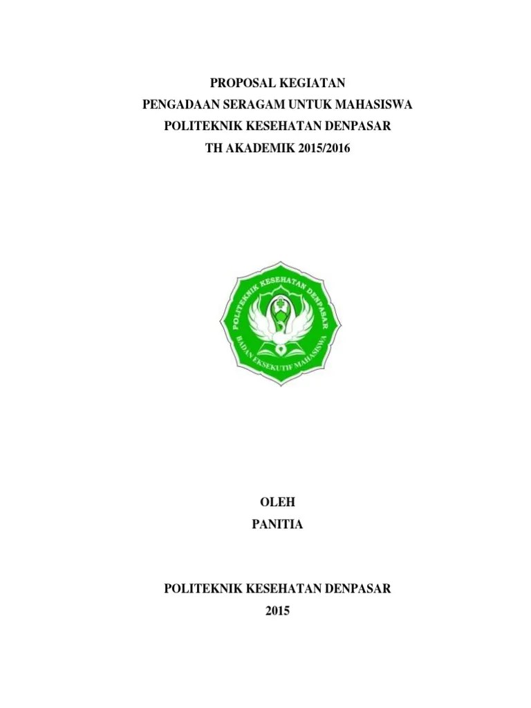 Proposal Pengadaan Baju 2015 Bem | PDF