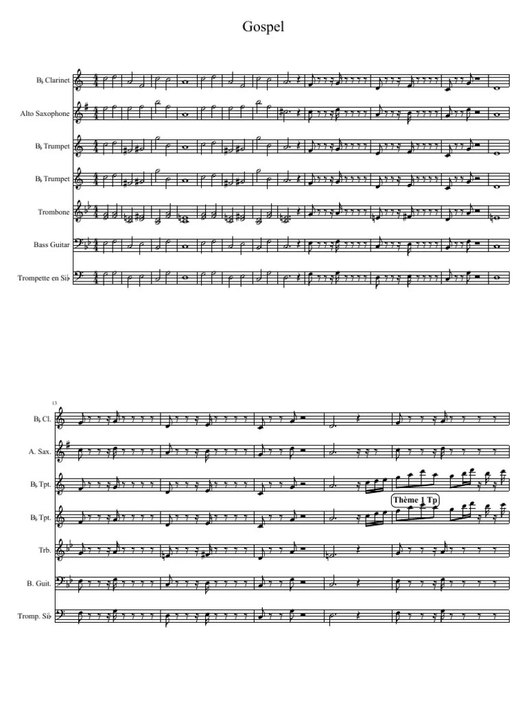 Gospel March Fourth Marching Band PDF Music Production Music