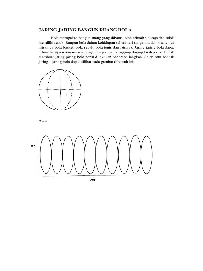 Jaring Jaring Bangun Ruang Bola | PDF