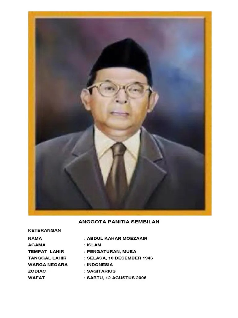 Tugas Widad (Anggota Panitia Sembilan) | PDF