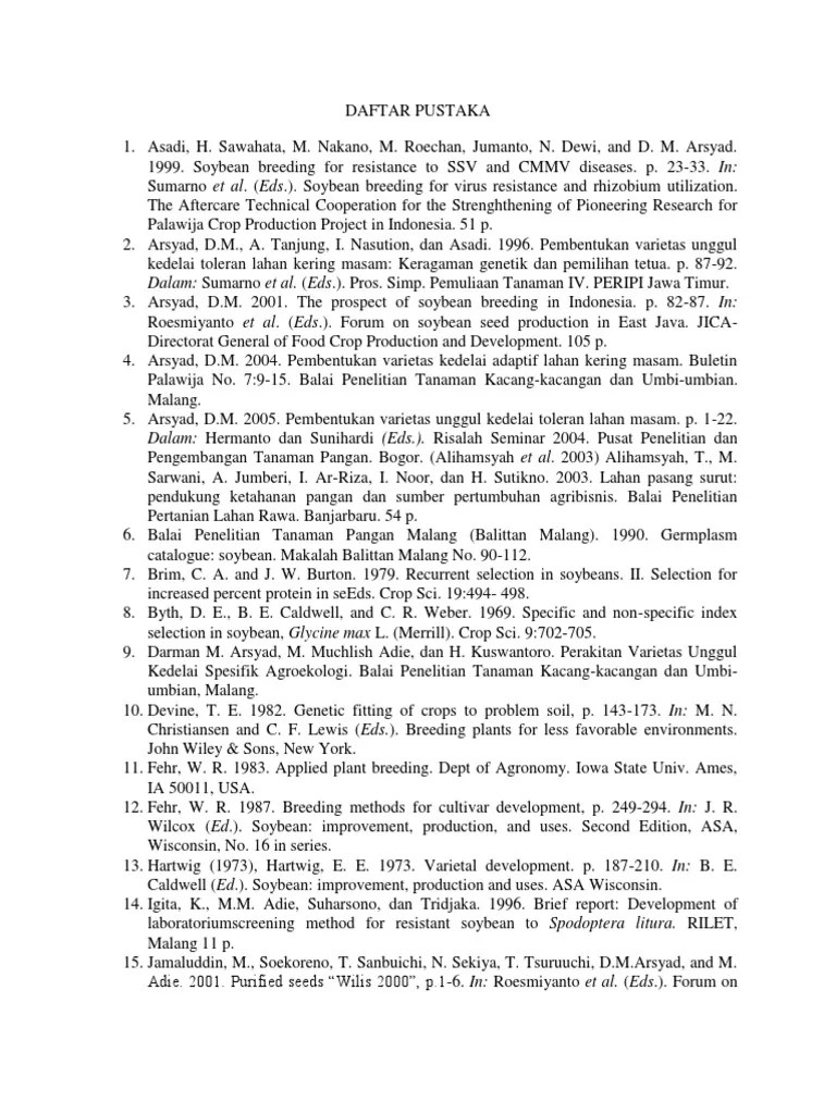 DAFTAR PUSTAKA Pemuliaan Tanaman Ilmu Tanah