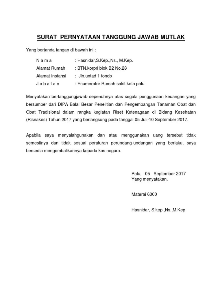 Surat Pertanggungjawaban Mutlak1