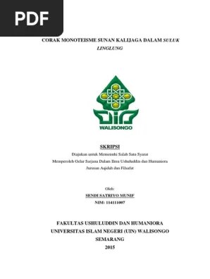 Sunan Kalijaga Dalam Suluk Linglung | PDF