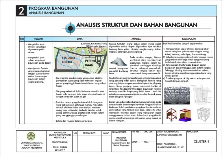Analisis Struktur Dan Bahan Bangunan (Gambar Geser) | PDF