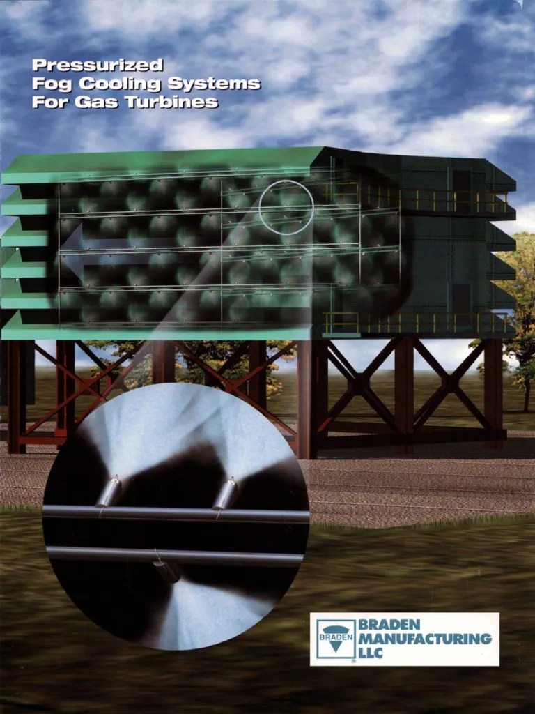 Braden Gas Turbine Plant Fog Cooling Brochure Fog Air Conditioning