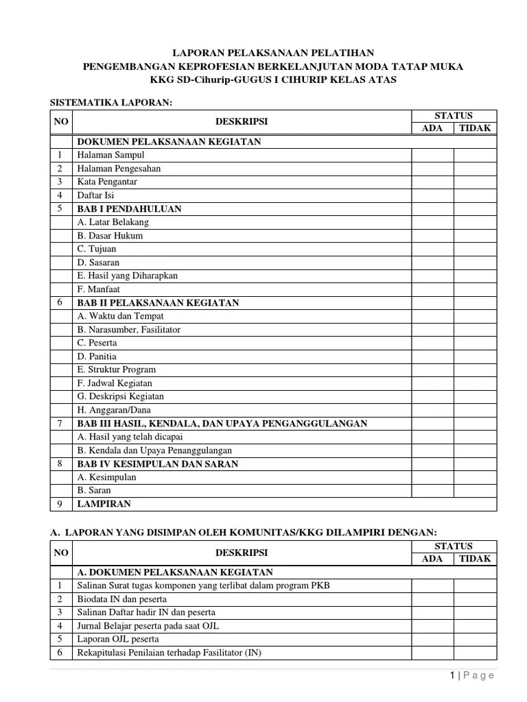 Daftar Ceklis Jurnal Pelaporan Pkb Banpem 2017_cihurip