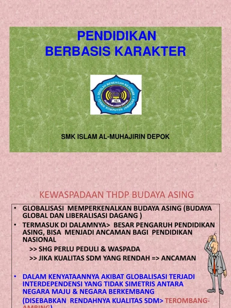 Materi Buat Mpls Pendidikan Karakter
