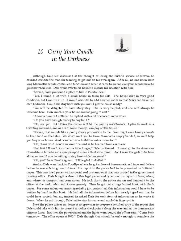 10 Carry Your Candle in The Darkness PDF Medicine Medical
