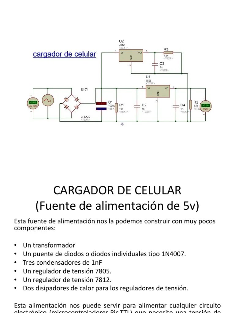 Cargador de Celular | Transformador | Corriente eléctrica