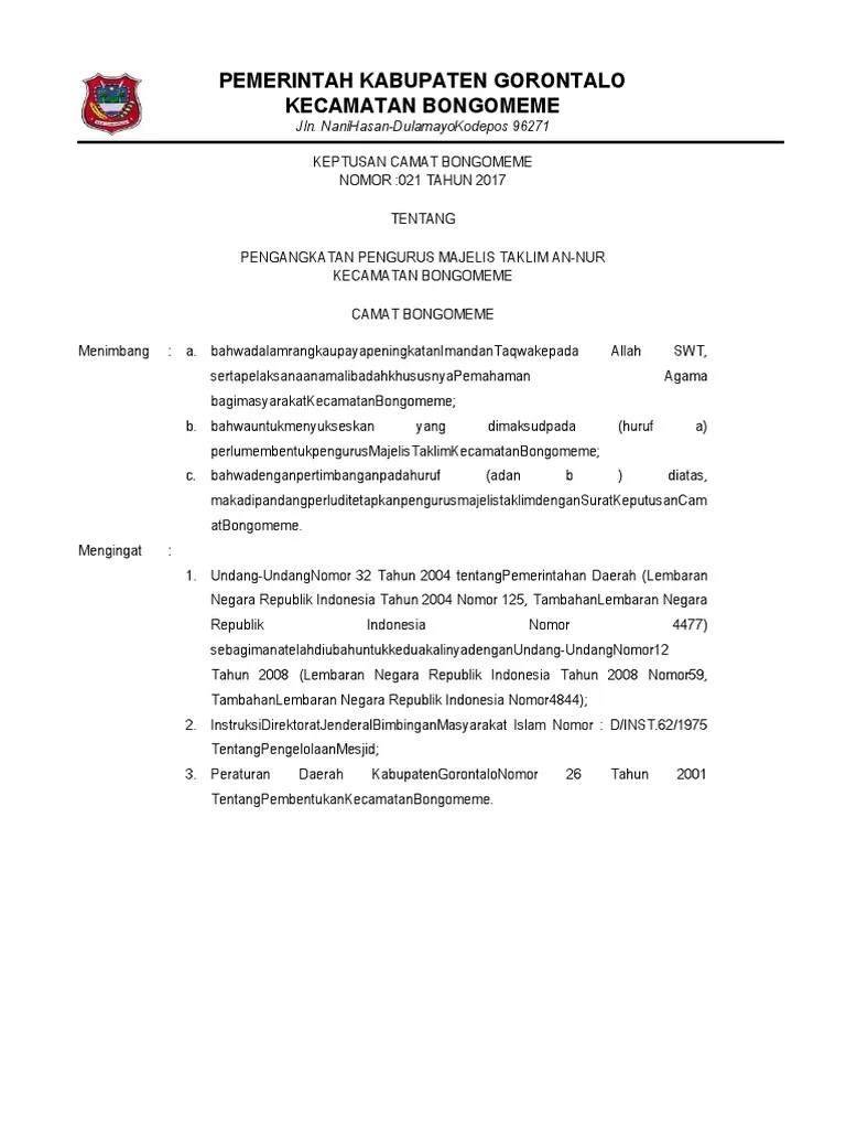 SK Majelis Taklim 01