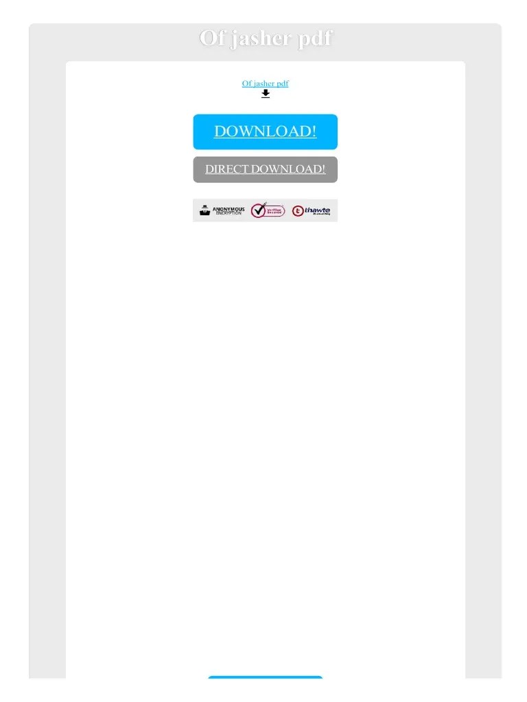 The Book of Jasher Free ebook Global Grey ebooks