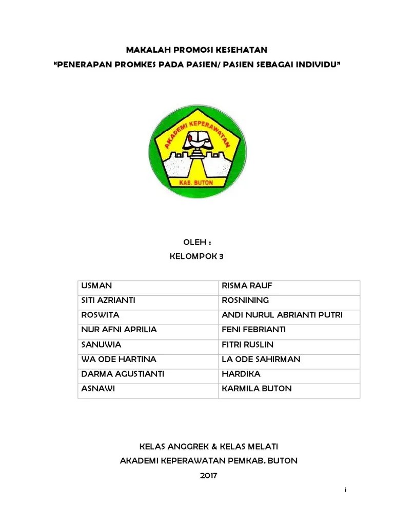 Kelompok 3penerapan Pelayanan Promosi Kesehatan Pada Pelayanan Kesehatan |  PDF