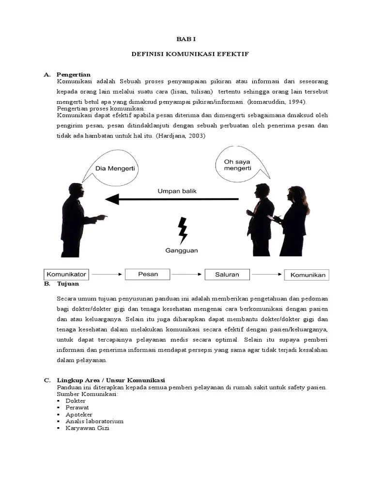 Materi Komunikasi Efektif Di Rumah Sakit Info Terkait Rumah
