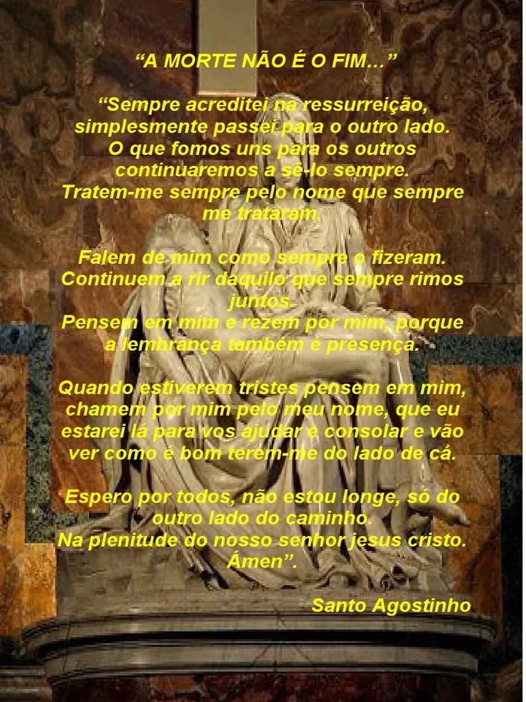A Morte não é o Fim Santo Agostinho 1