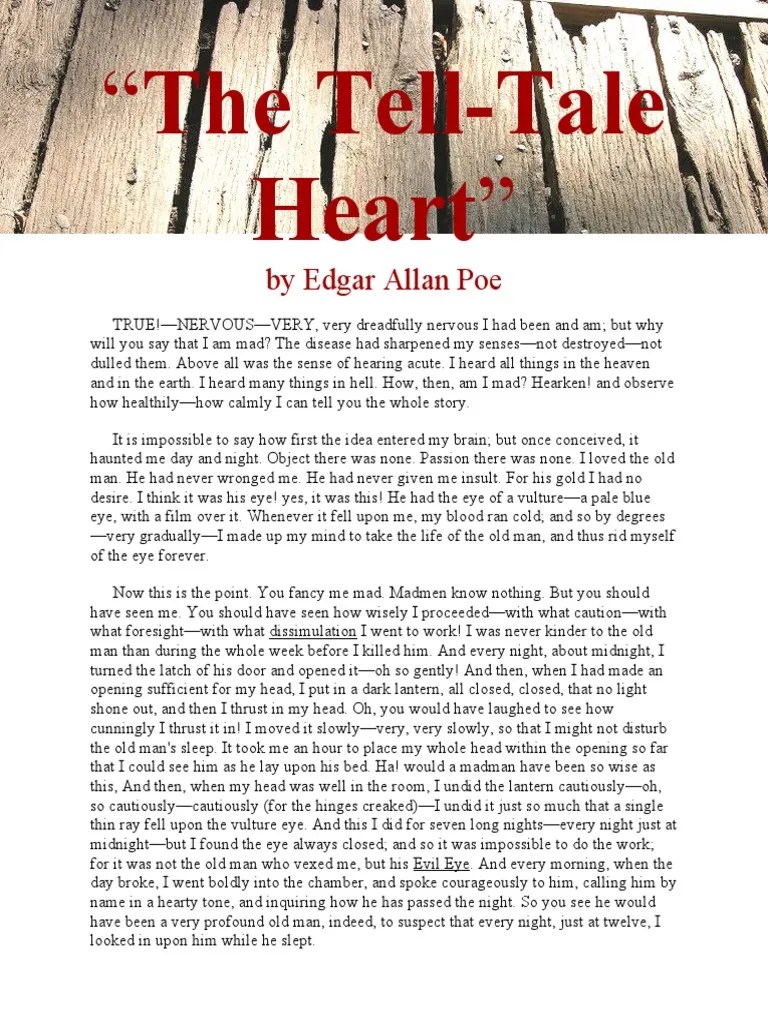 The TellTale Heart Full Text PDF
