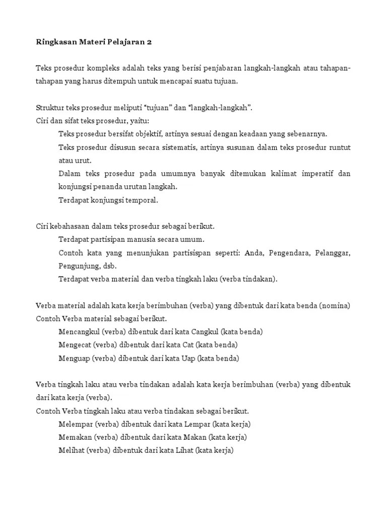 Teks Prosedur Kompleks | PDF