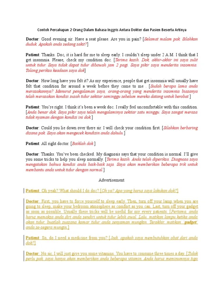 Percakapan Bahasa Inggris | PDF