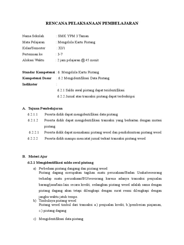 Contoh Soal Piutang Wesel Dan Jawabannya Contoh Soal Terbaru