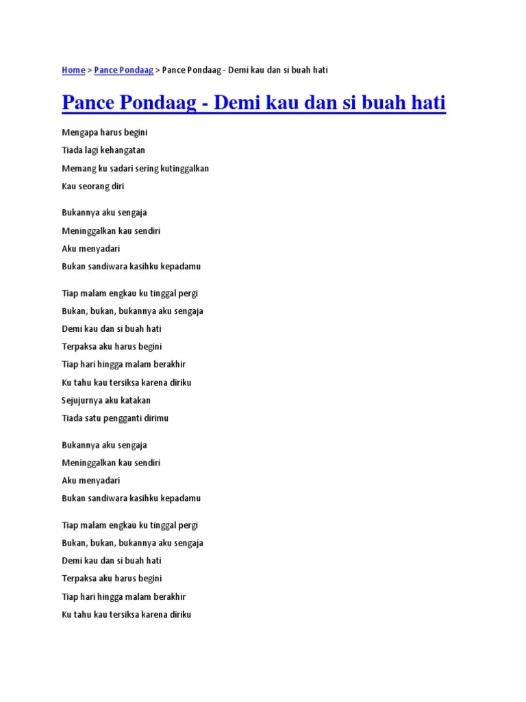 Lirik Tembang Lawas | PDF