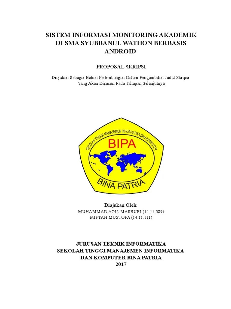 Contoh Judul Skripsi Teknik Informatika Android - Tukaffe.com