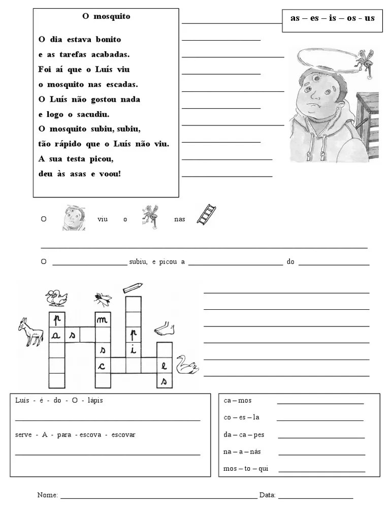 Ficha Do As Es Is Os Us PDF