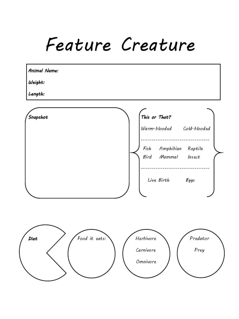 Animal Research Project Template PDF