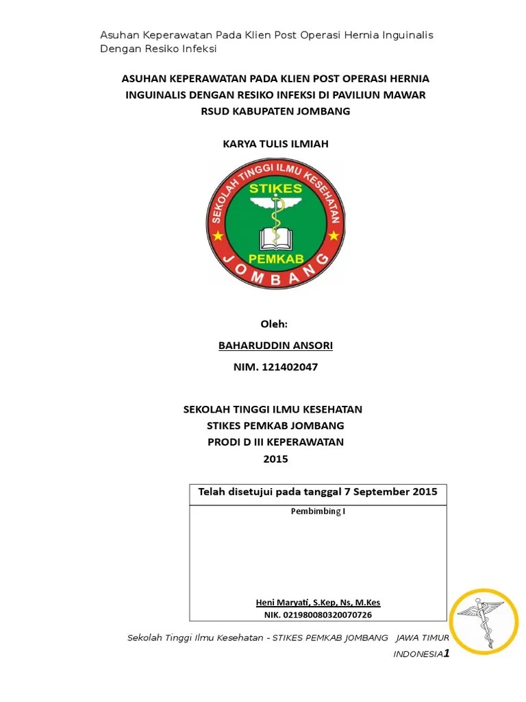 Jurnal Asuhan Keperawatan Resiko Infeksi