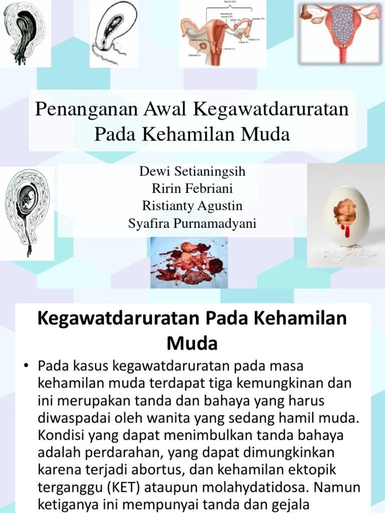 Kegawatdaruratan Kehamilan Muda