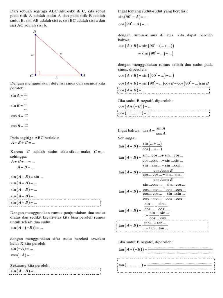 LKPD Rumusrumus Trigonometri