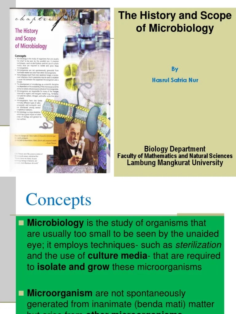 1 The History and Scope of Microbiology Rev3 090216 PDF