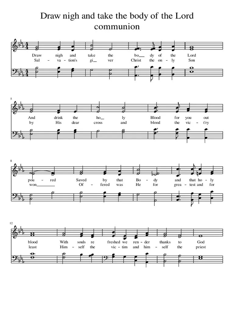 Draw Nigh and Take The Body of The Lord PDF Catholic Theology And