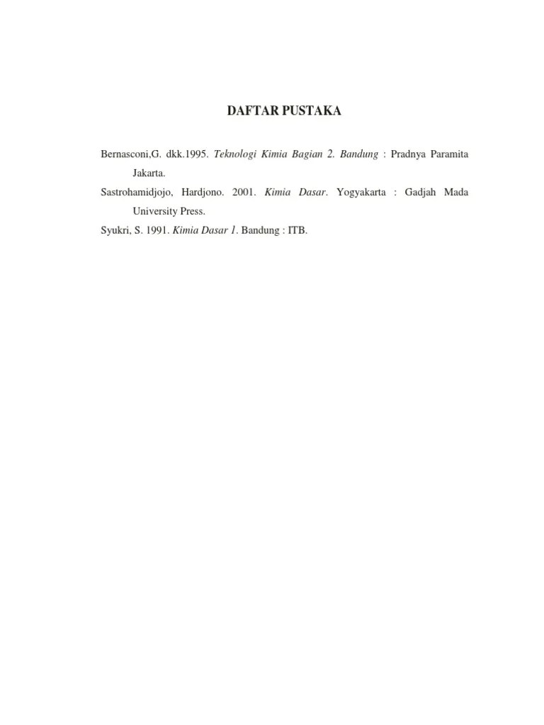 Daftar Pustaka Kimia Dasar Peran Sekolah