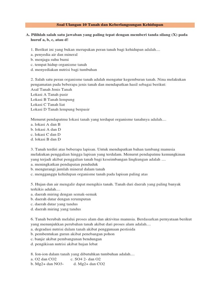 Soal Ulangan Bab 10 IPA Kelas 9 | PDF