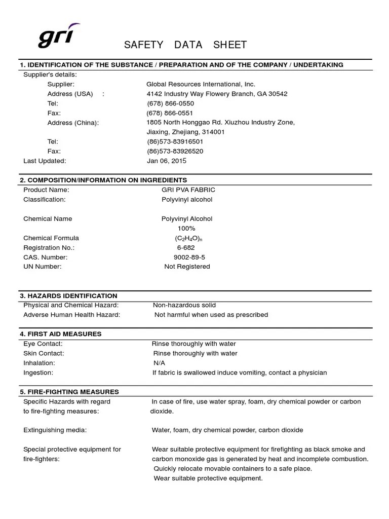 Ghost Wipe MSDS Chemistry Chemical Substances